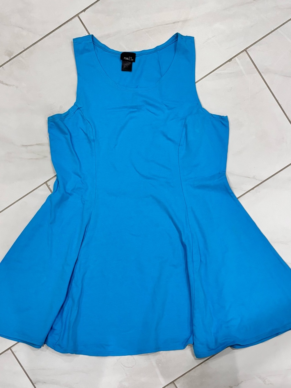 Rue21 Blue Sleeveless Fit-and-Flare Skater Dress